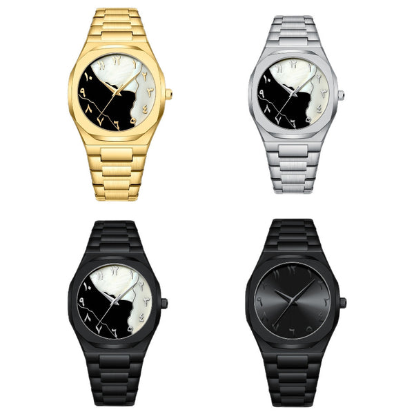 Men's Business Advanced Arabic Steel Belt Quartz Watch