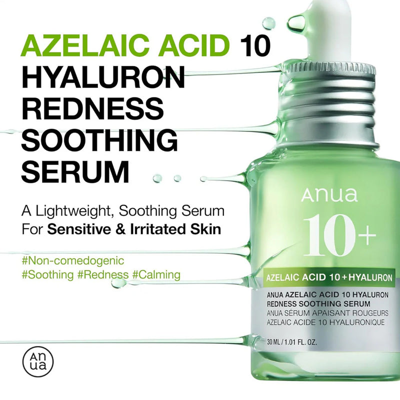 Anua Azelaic Acid 10 Hyaluron Redness Soothing Serum